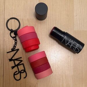 NARS Cream Blush Stick in ROUGE with PR keychain / bag charm